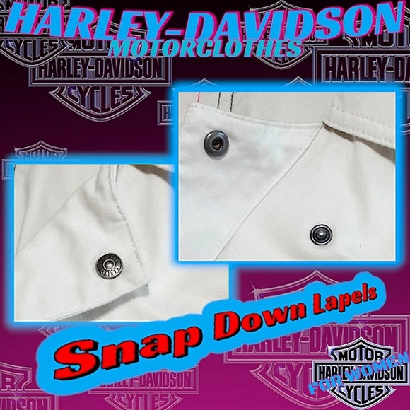 New Harley-Davidson S/L Woven Zip Up Vertical Stripe Vest | Women's 3W (Plus 3X) - Picture 11 of 16